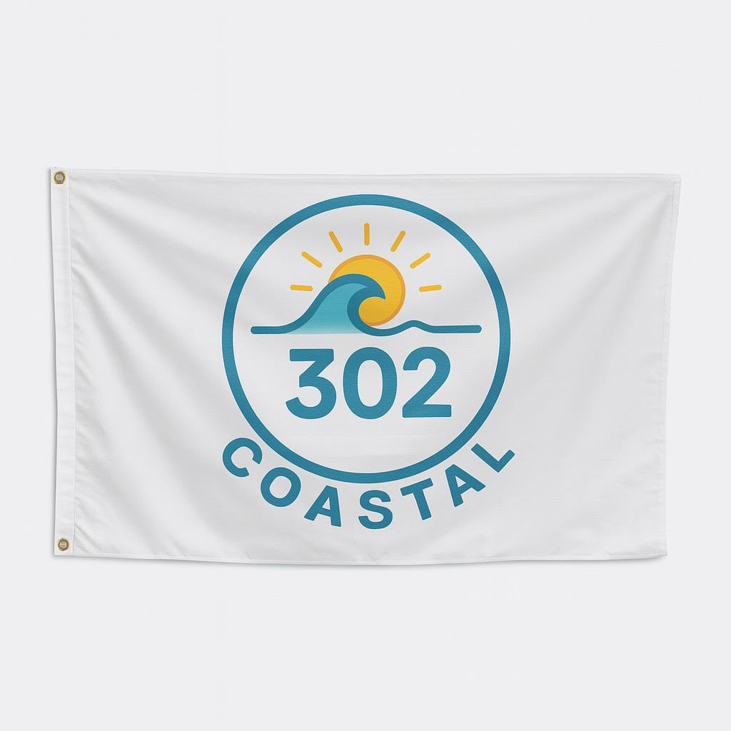Beach Flag - 302 Coastal Original Logo