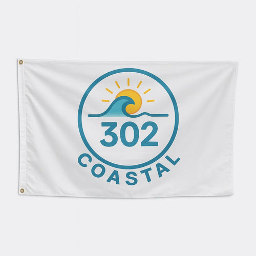 Beach Flag - 302 Coastal Original Logo