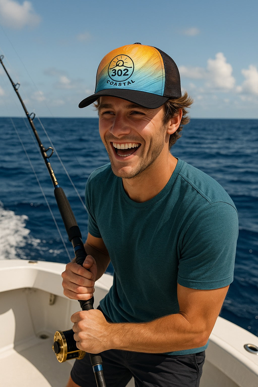 Hat - 302 Coastal - (WAVE) with snapback closure