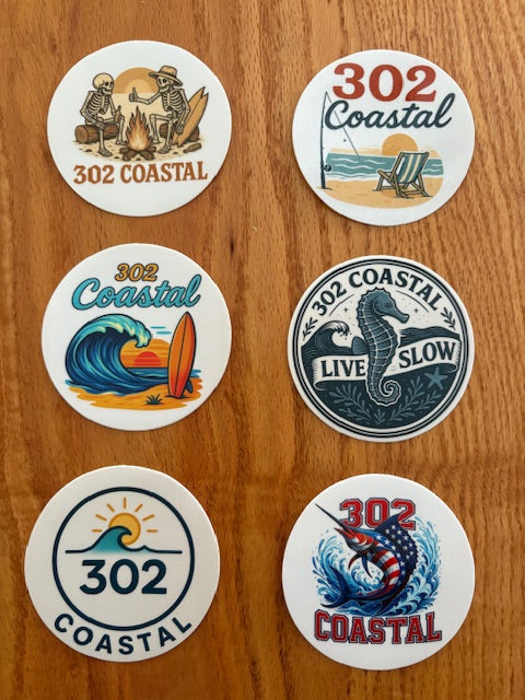 Stickers - 302 Coastal - Multiple Designs