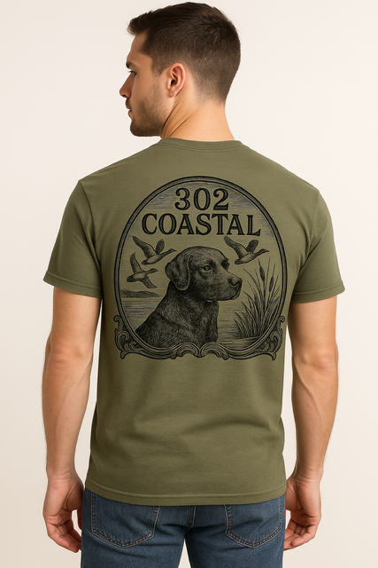 Short sleeve T-shirt Dog and Ducks