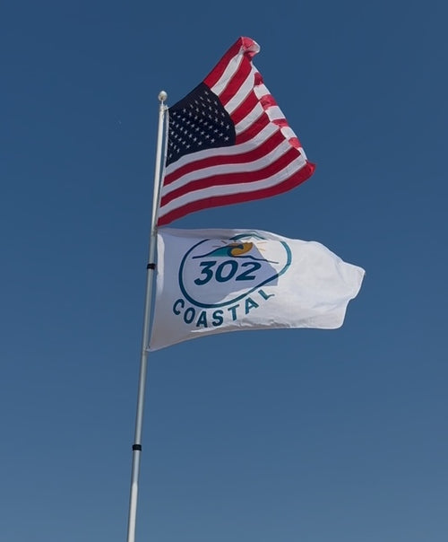 Beach Flag - 302 Coastal Original Logo