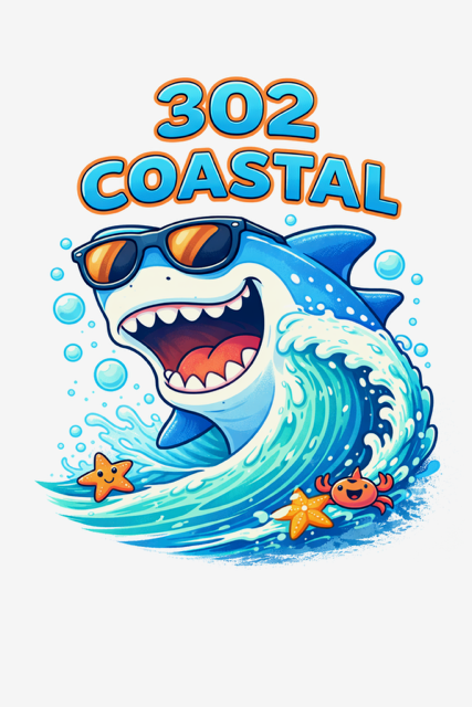 Child Size Short Sleeve T-shirt with Shark